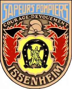 ancien emblème du corps des pompier d'Issenheim